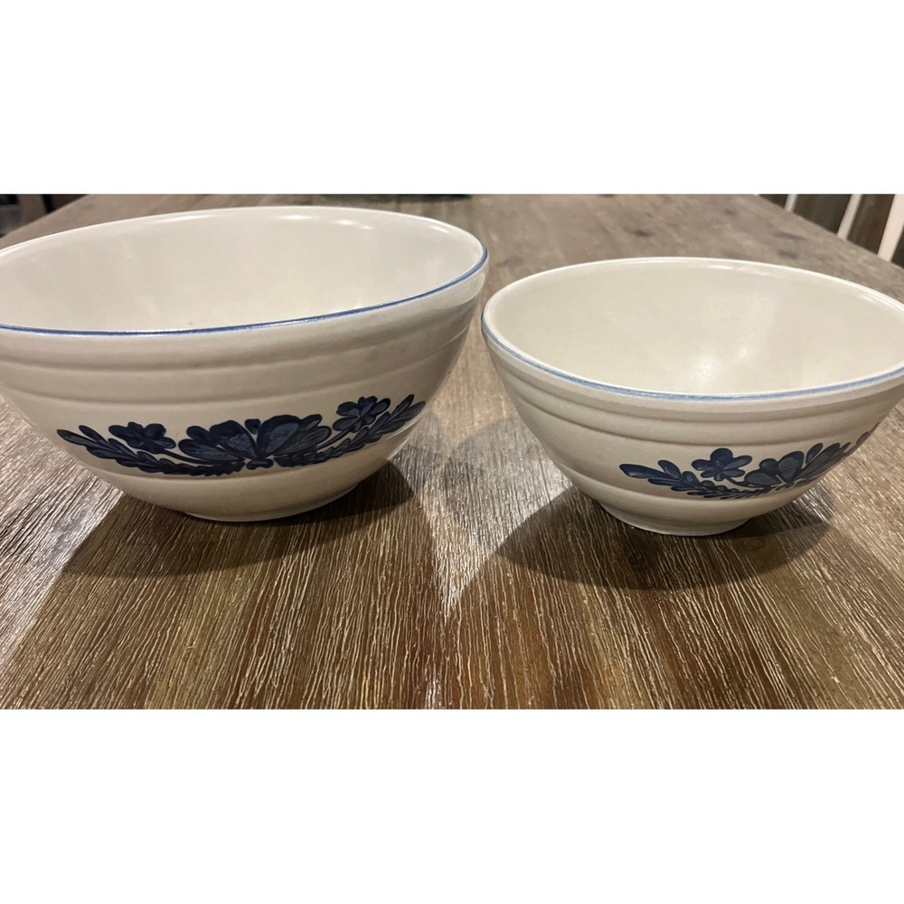 2 Vintage Ceramic Bowls Kitchenware Retro Decor Bowl Set